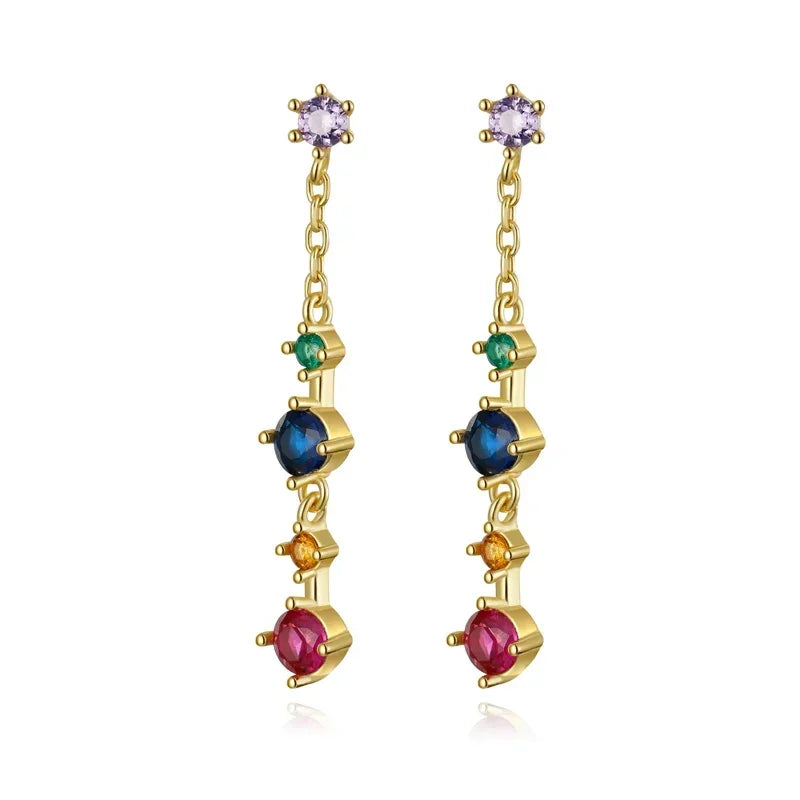 Long Tassel Stud Earrings DS4323