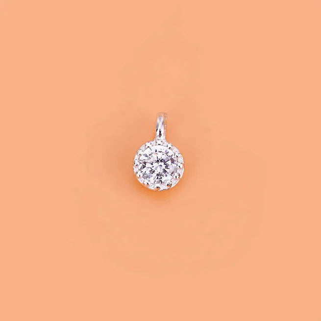 Round Colour Shiny Charm Pendant DIY Accessories Jewelry HY635