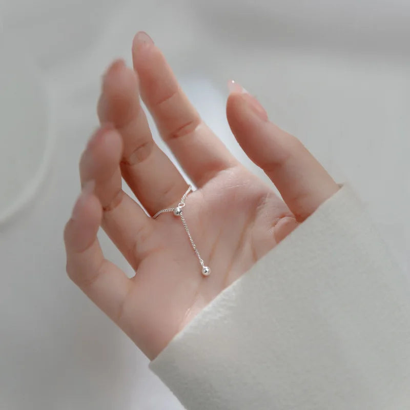 Romantic Heart Love Chain Opening Ring DA2397