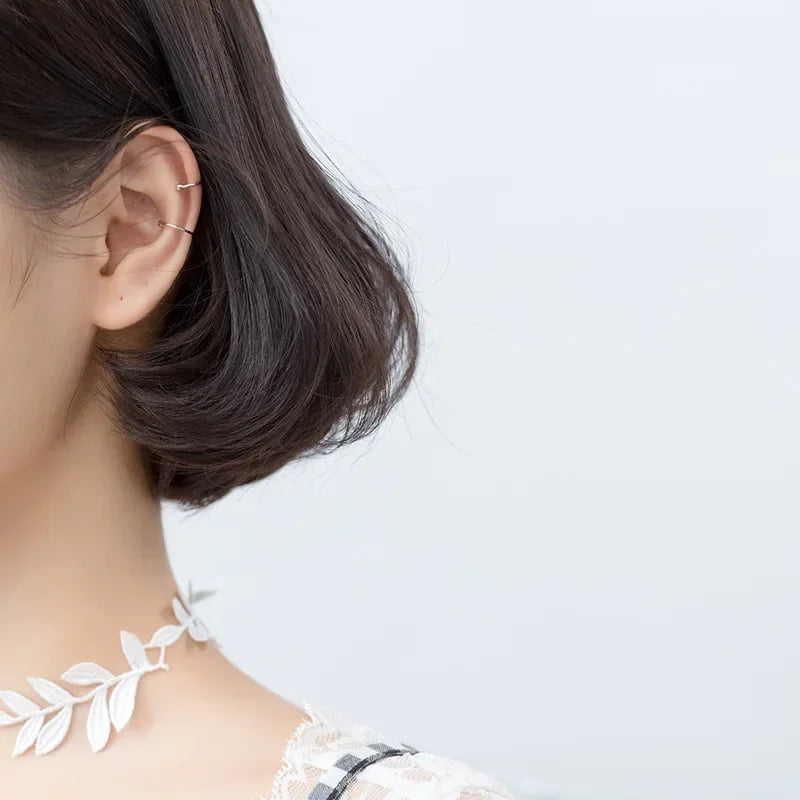 Shining CZ Ear Cuff Clip on Earrings DA372