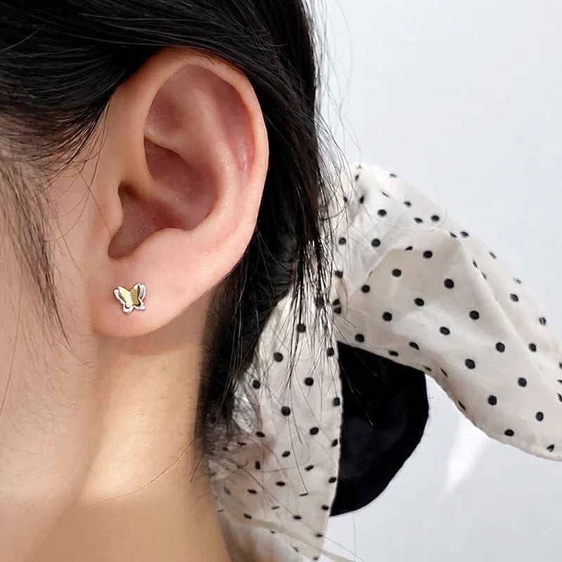 Two-tone Butterfly Earrings DS4913