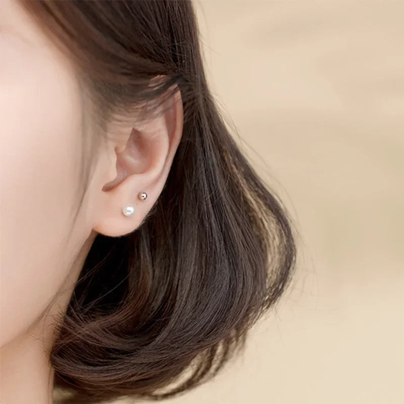 Pearl Beads Screw Earrings DA1621