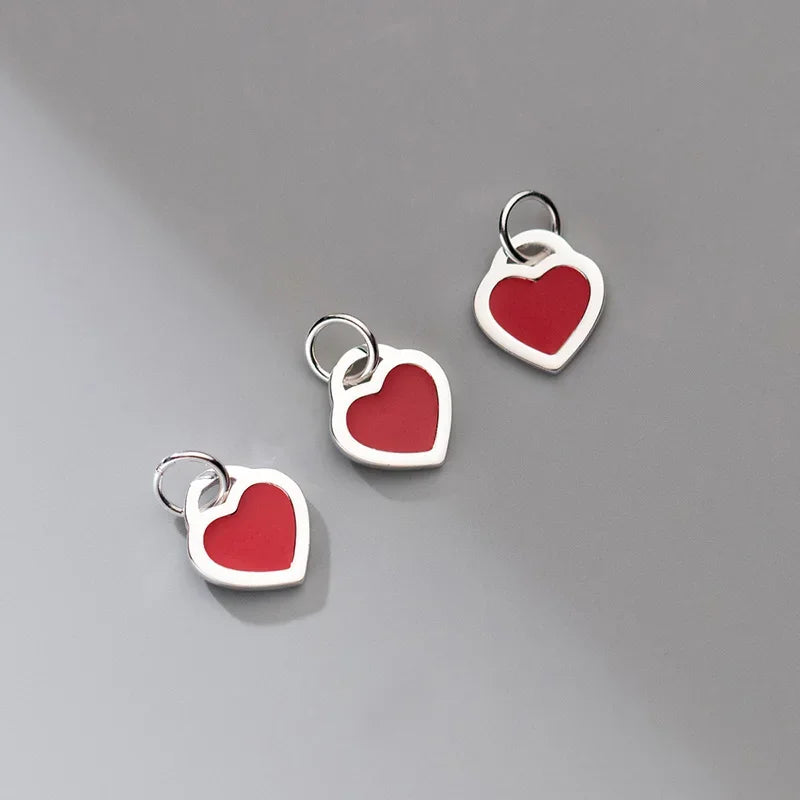 Glaze Heart Love Pendant HY881