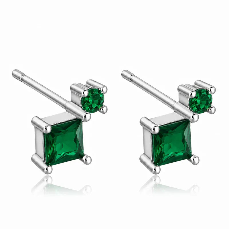 Stacked Colored Zircon Earrings DS4916