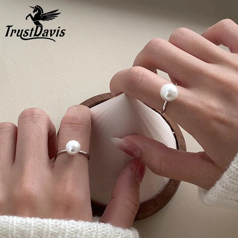 Pearl Cocktail Opening Ring DS3911