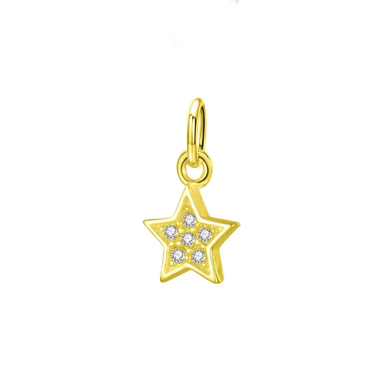 Star Dazzling Charm Pendant DIY Accessories Jewelry DZ109
