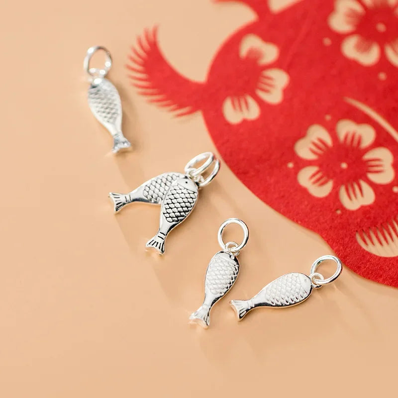 Fish Charm Pendant DIY Accessories Fine Jewelry H0007