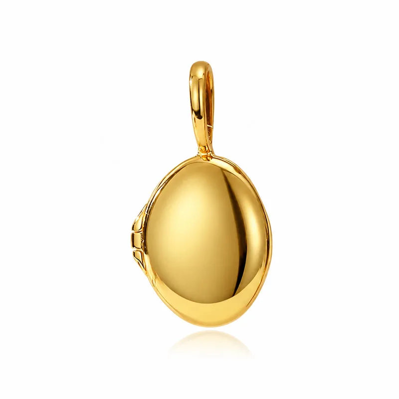 Oval-shaped Photo Locket Pendant DS4928