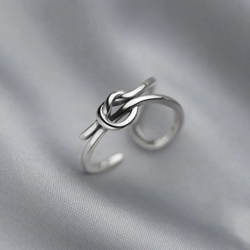 Double Layer Knot Opening Ring DB564