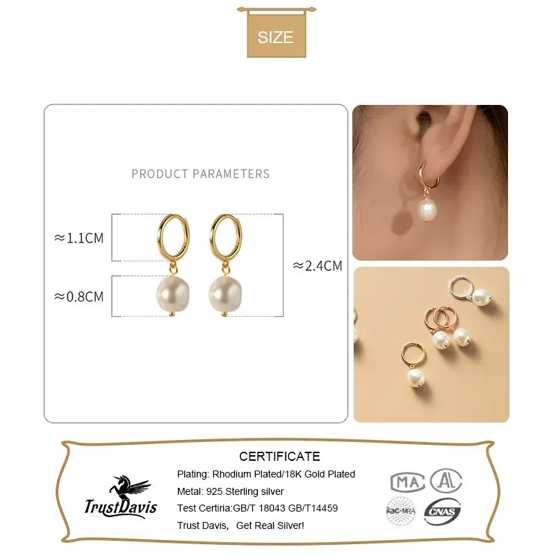 Pearl Hoop Earring DB1343