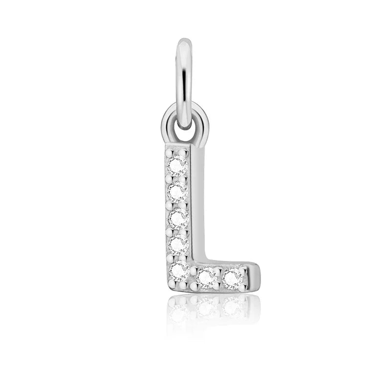 26 Letter Pendant Shiny Charm Pendant DIY Accessories Jewelry DZ423