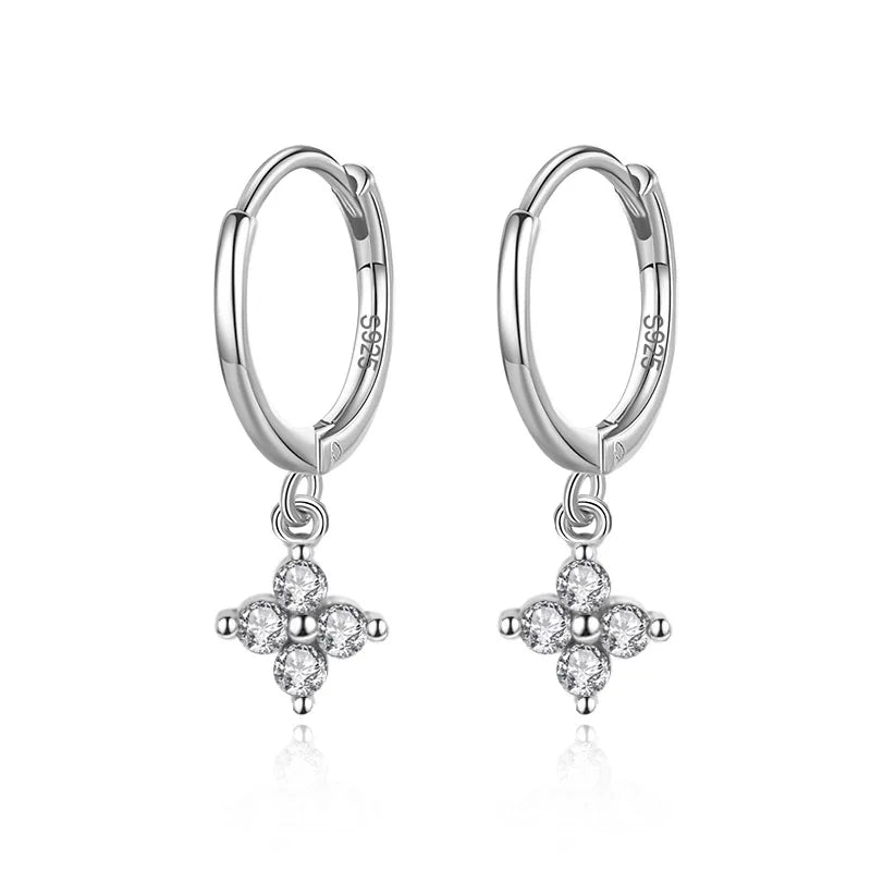 Colored Zircon Hoop Earrings DA2653
