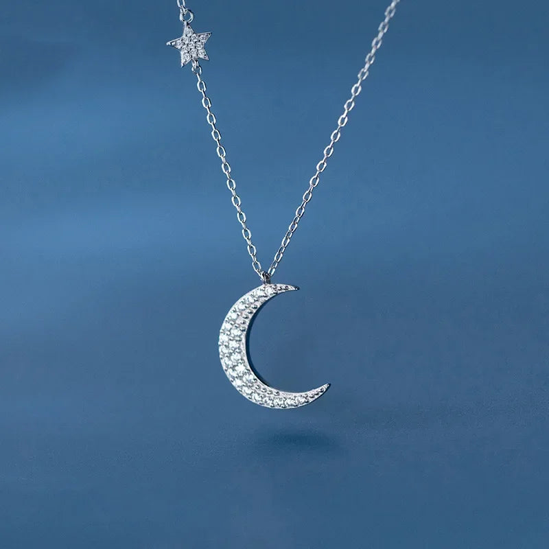 Sweet Moon Star Choker Necklace DB469