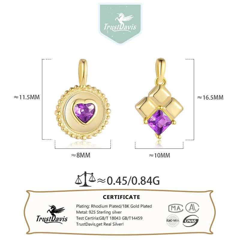 Heart Zircon Silver Pendant DZ1904