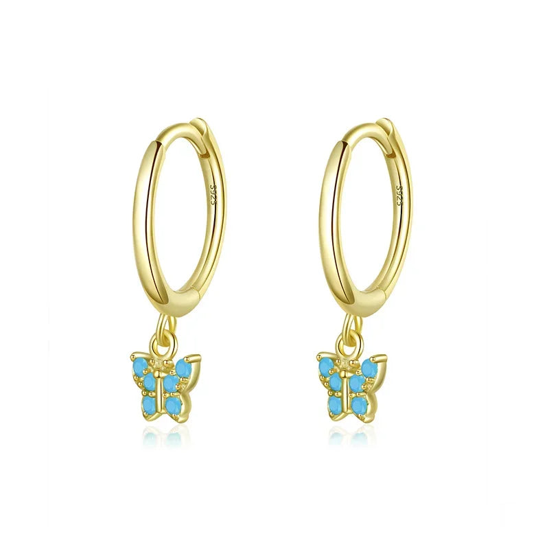 Butterfly Hoop Earrings DS3843