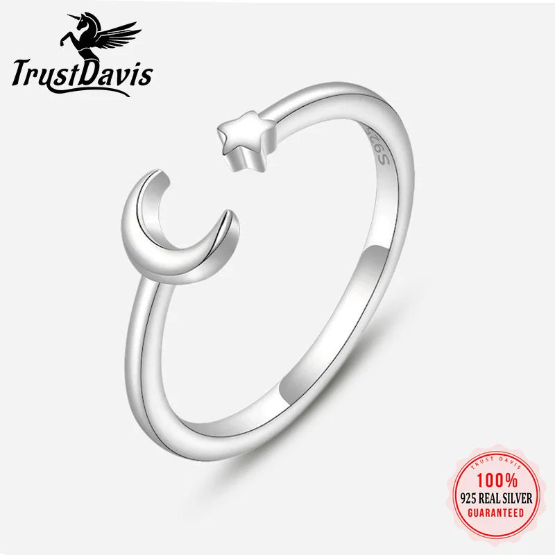 Star Moon Adjustable Ring DS200