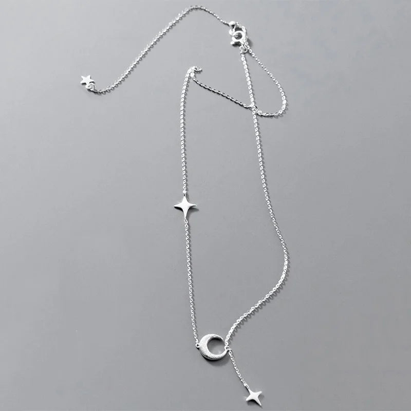 Clavicle Necklace Star Moon Necklace DA3124