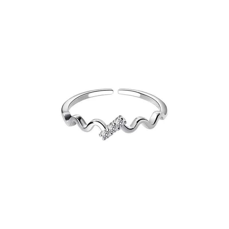 Curved Zircon Setting Ring DS4789