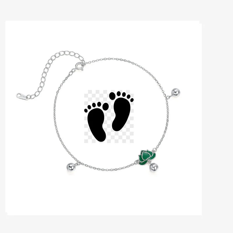Zircon/Butterfly/Lotus/Bell Tassel Anklet DS4363