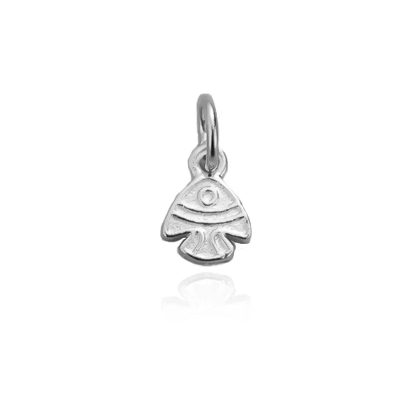 TrustDavis Real 925 Sterling Thai Silver Fashion little fish Charm Pendant Handmade DIY Accessories Wholesale Jewelry DZ1700