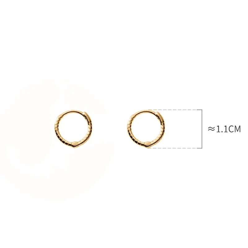 Geometric Twist Charm Hoop Earring DA3003