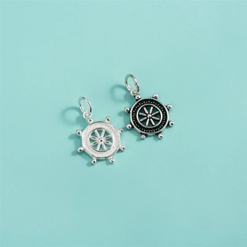 Ship Wheel Charm Pendant DZ1881
