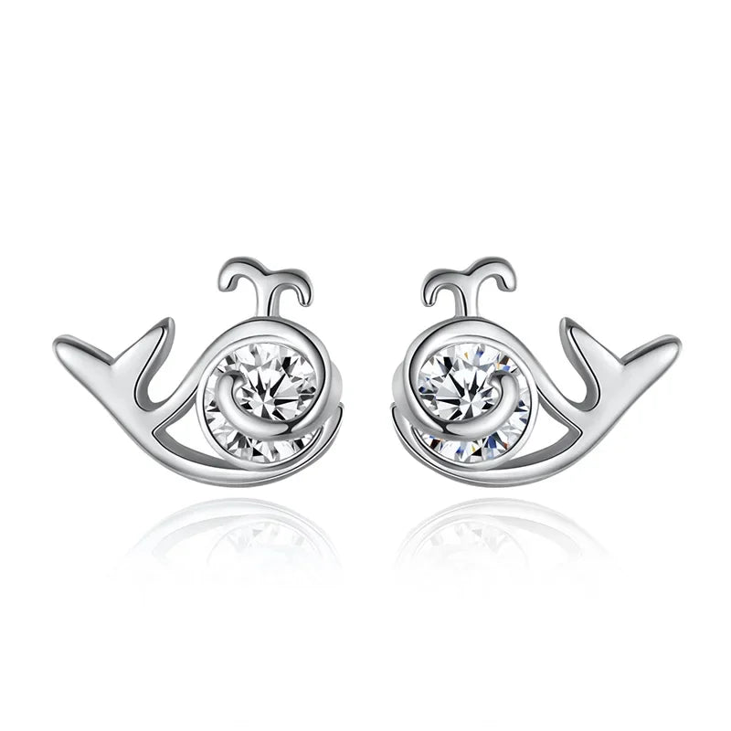 Trustdavis Genuine Fashion 925 Sterling Silver Sweet Cute Animal Little Cat Stud Earrings For Women Girl Kids Lady Jewelry DA261