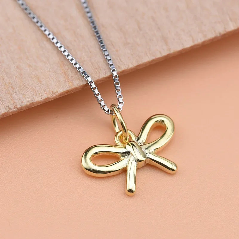Bowknot Charm Pendant Handmade DIY Accessories HY090