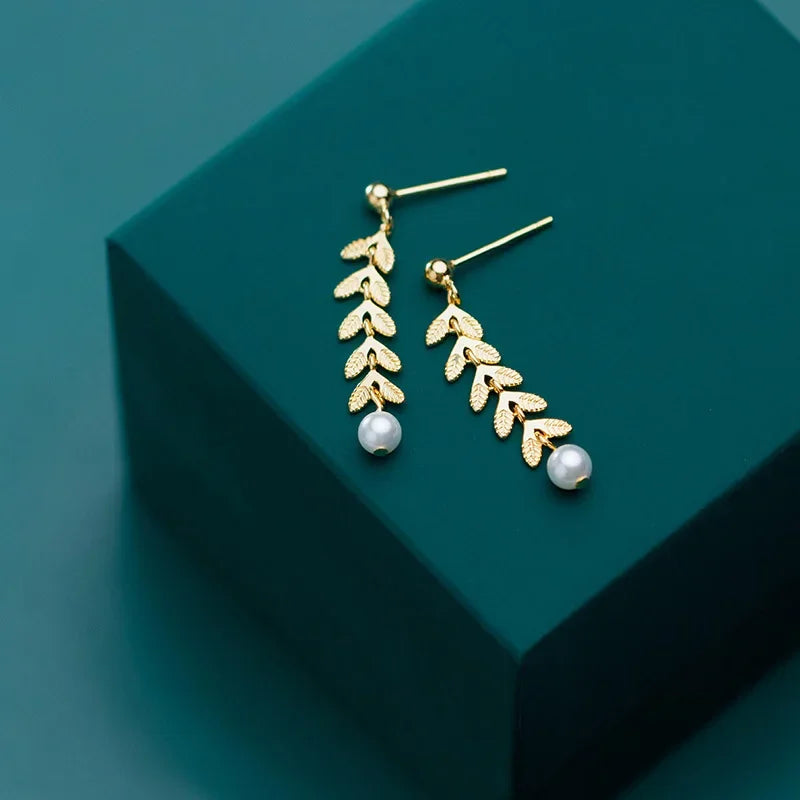 Trustdavis Real 925 Sterling Silver Sweet Charm Min Pearl Short Stud Earrings For Women Wedding Party Fine S925 Jewelry DA3214