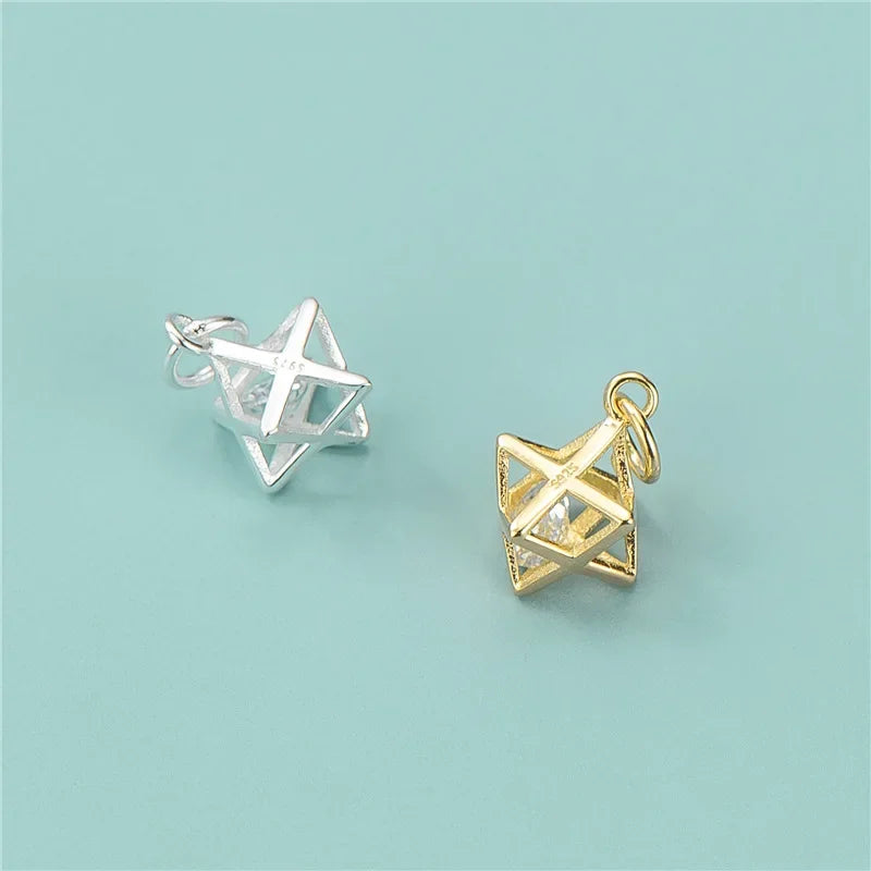 Rhombus Shiny Charm Pendant Handmade DIY Accessories HY684