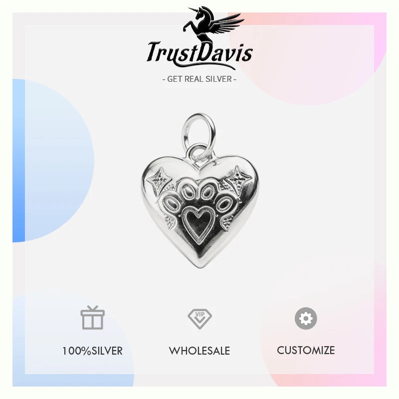 Fashion Geometric Heart Cabin Charm Pendant DZ1819