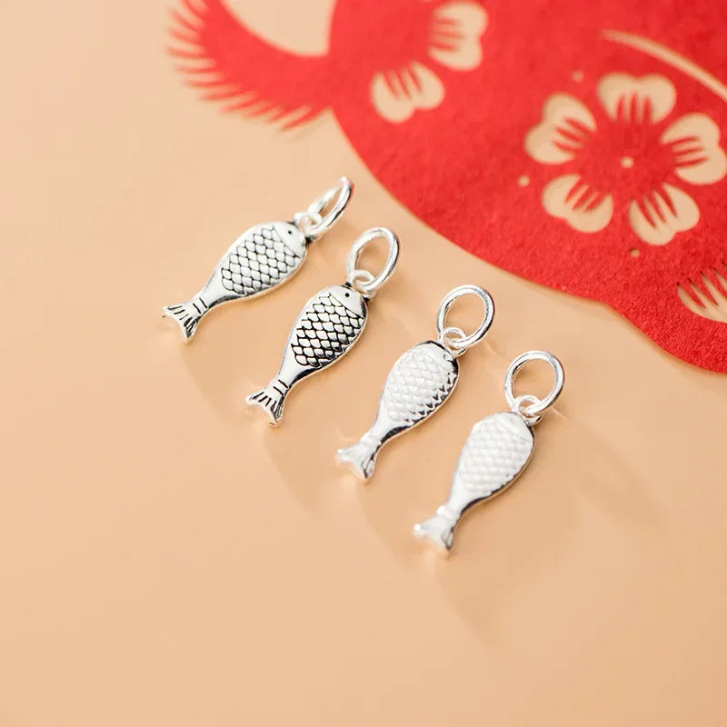 Fish Charm Pendant DIY Accessories Fine Jewelry H0007