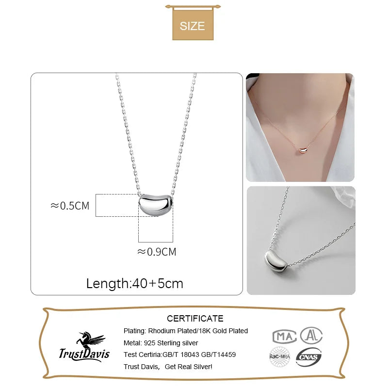 Smooth Geometry Clavicle Necklace DA2958