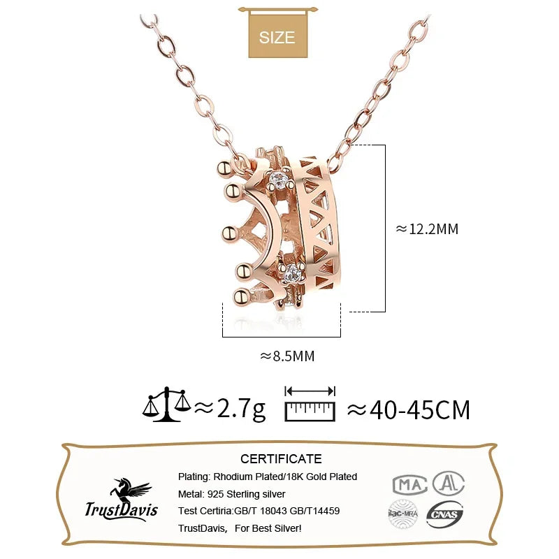 Crown Pendant Girls Birthday Gift DS3452