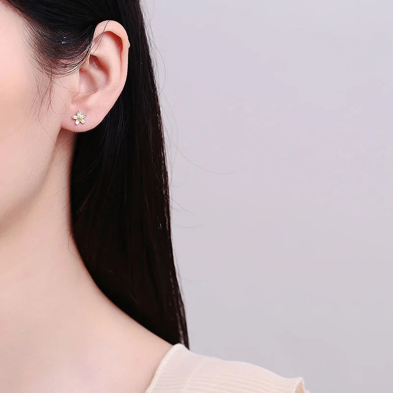 Flower Plant Stud Earrings DS4499