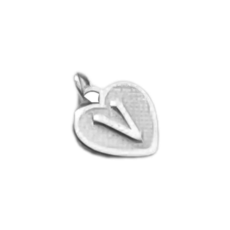 TrustDavis Real 925 Sterling Silver Name Necklace 26 Heart DIY Accessories Pendant for Women Wedding Clavicle Jewelry DZ1795