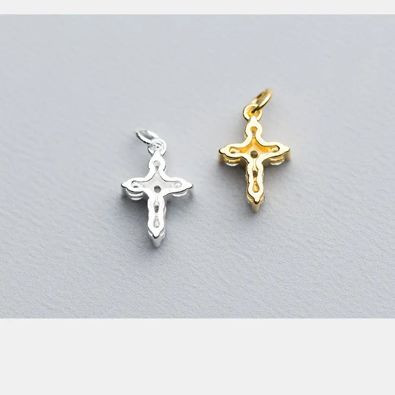 Cross Charm Pendant Handmade DIY Accessories Fine Jewelry HY353