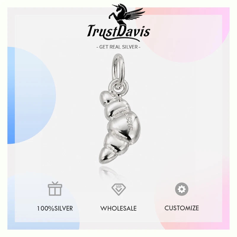 Cute Pretzel Croissant Waffle Pendant DZ1934