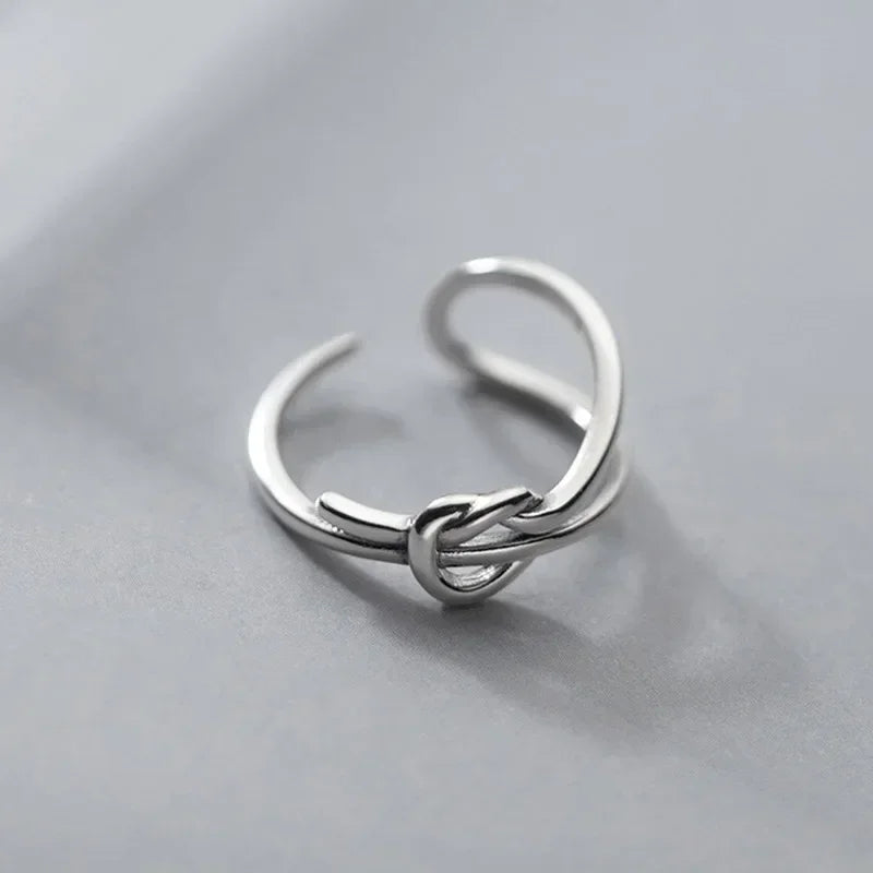 Double Layer Knot Opening Ring DB564