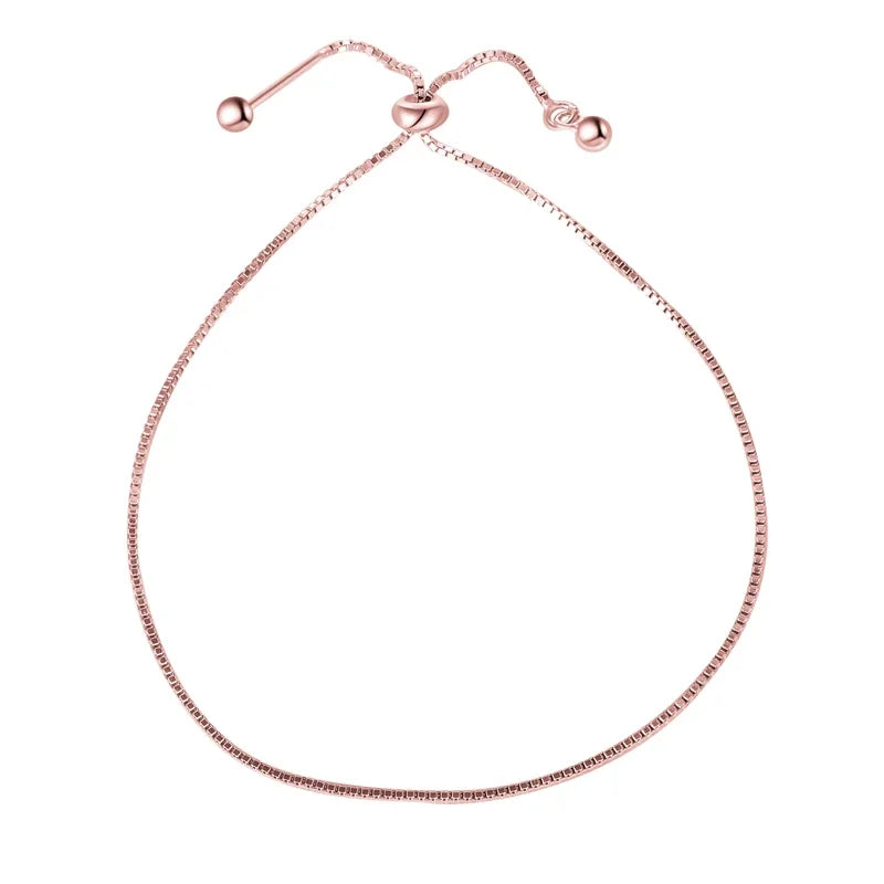 Bracelet For Women Box Chain DIY Adjustable Bracelet Wedding Party HY692