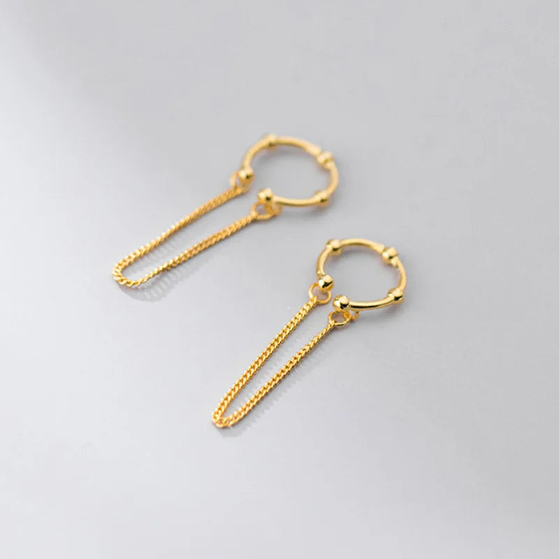 Sweet Chain Clip On Earrings Ear Cuff DA2005