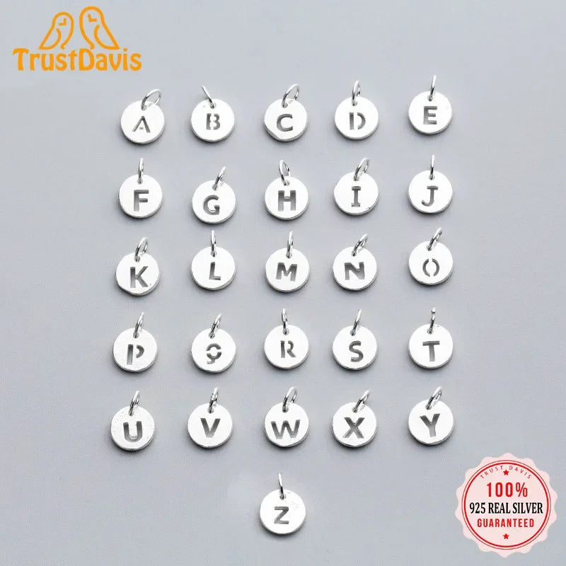 26 Letters Pendant For Women Wish Fine DIY Accessories Jewelry DZ81