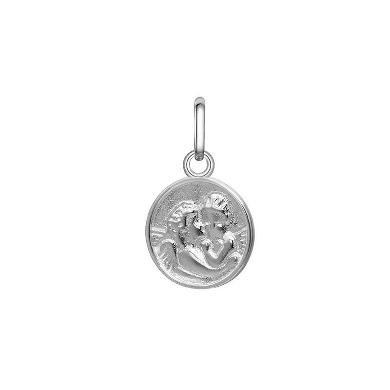 Round Portrait Coin Charm Pendant DIY Accessories Jewelry DZ111