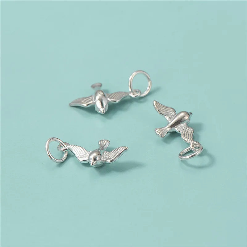 Animal Swallow Charm Pendant DIY Accessories Jewelry HY430