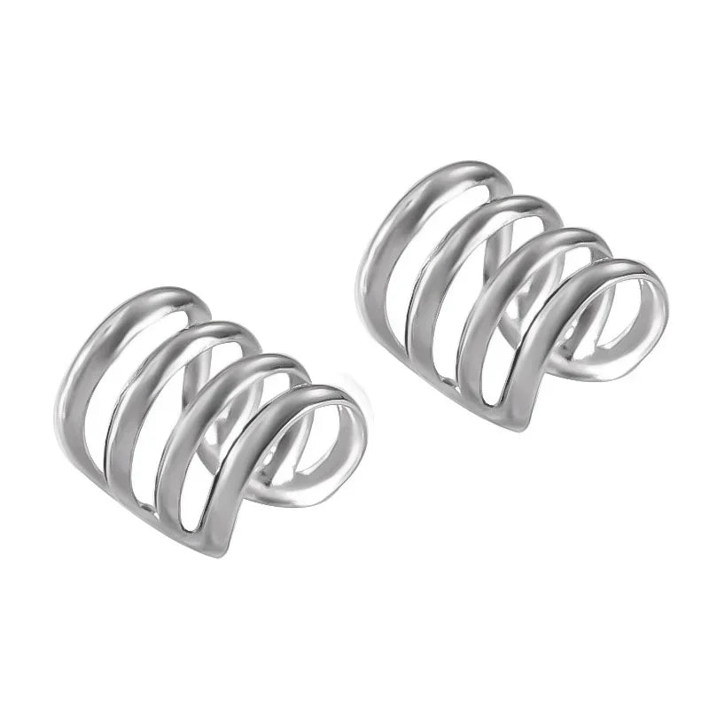 3 4 5 Layer Ear Cuff Clip On Earrings DA192