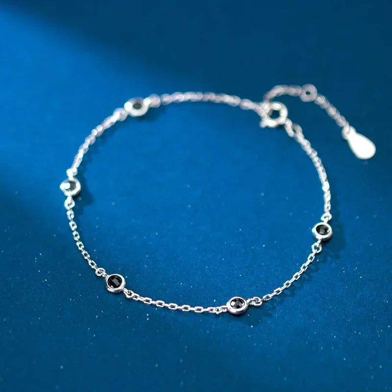 Sweet Round Colour Zircon Bracelet DA2689