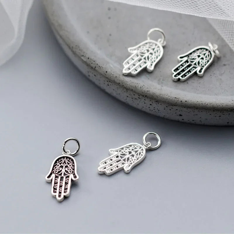 Cute Hollow Palm Charm Pendant Handmade DIY Accessories DZ142