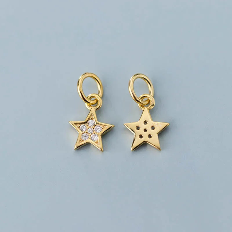 Star Dazzling Charm Pendant DIY Accessories Jewelry DZ109