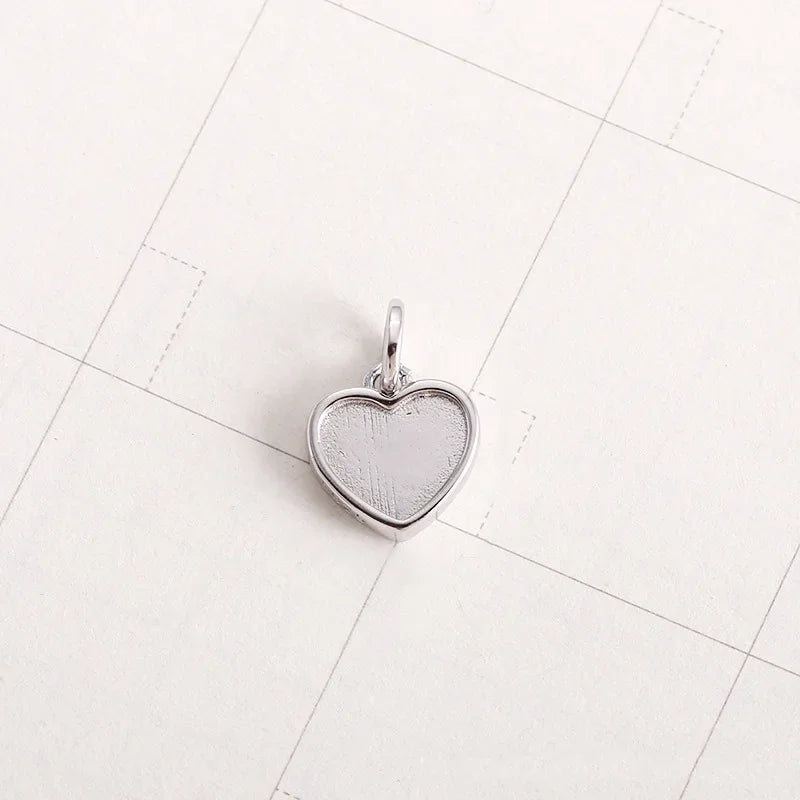Heart Charm Pendant DIY Necklace Accessories Jewelry DZ817