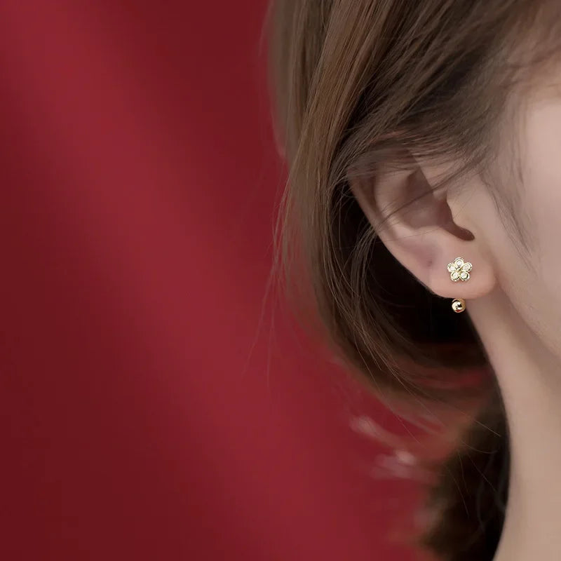 Flower Bowknot Star Screw Stud Earrings DB1363